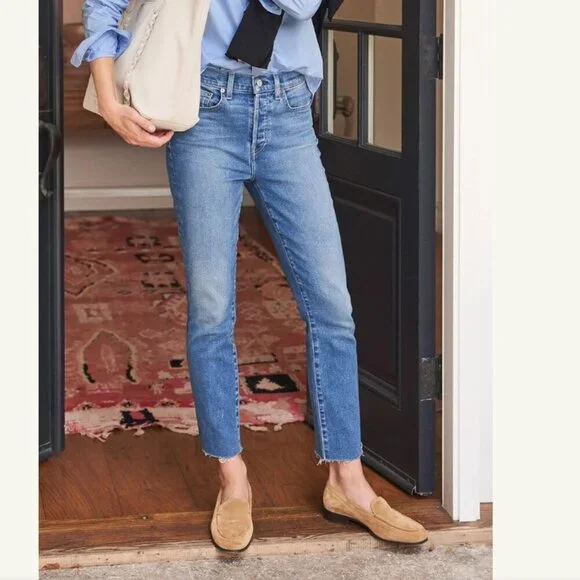 FRANK & EILEEN Cork Everyday Straight Leg Denim. Size 28 Run small - Picture 4 of 12